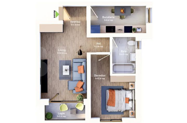 Apartament 2 camere de vanzare MEHALA - Timis anunturi imobiliare Timis