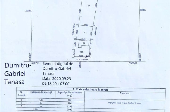 Teren Intravilan de vanzare FALTICENI - Suceava anunturi imobiliare Suceava