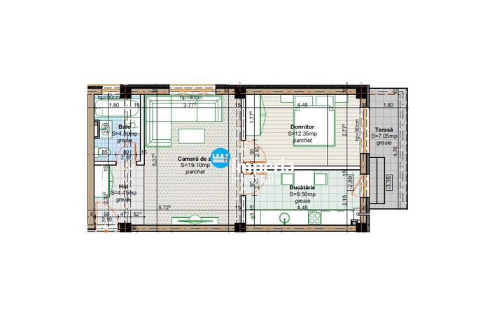 Apartament 2 camere de vanzare POPAS PACURARI - Iasi anunturi imobiliare Iasi