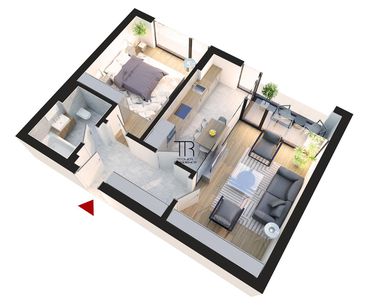 Apartament 2 camere 57 mp
