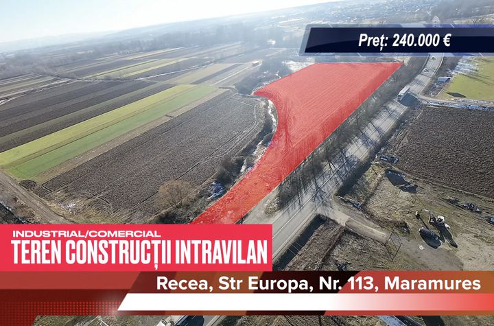 Teren de vanzare RECEA - Maramures anunturi imobiliare Maramures