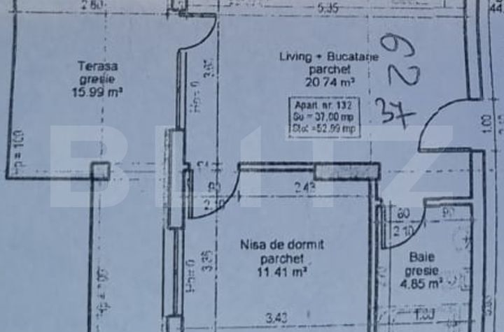 Apartament 2 camere de vanzare FLORESTI - Cluj anunturi imobiliare Cluj