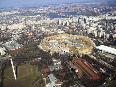 Parcarea supraterană de lângă stadionul Naţional din Capitală va fi gata în septembrie 2011