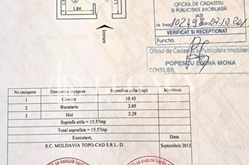 Cameră cămin, 15,57 mp – zonă în plină dezvoltare, Bularga – 31.900 E anunturi imobiliare Iasi