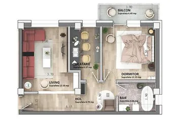 Apartament 2 camere de vanzare LUNCA CETATUII - Iasi anunturi imobiliare Iasi