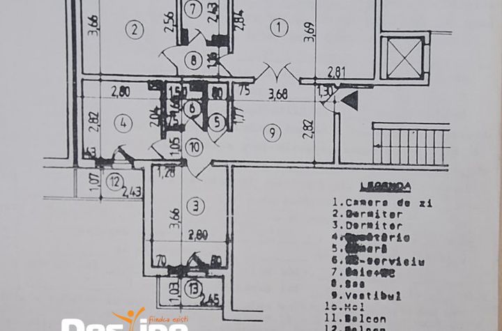 Apartament 3 camere de vanzare DACIA - Iasi anunturi imobiliare Iasi