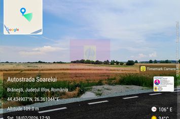 Branesti - teren 13k mp langa autostrada A2 anunturi imobiliare Bucuresti