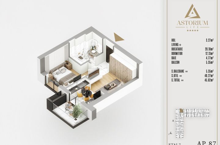 Titan Pallady 2 Camere studio Astorium exclusiv blocul A predare 2025 anunturi imobiliare Bucuresti