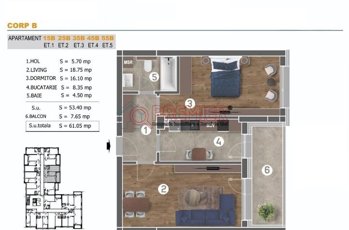 Sector 4 Berceni - 2 camere decomandat - bloc nou anunturi imobiliare Bucuresti