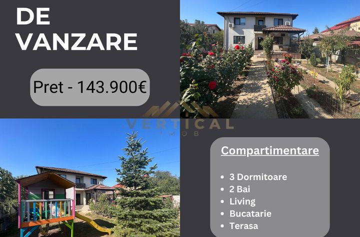 Casă - 3 camere de vanzare COMUNA BERCENI - Bucuresti anunturi imobiliare Bucuresti