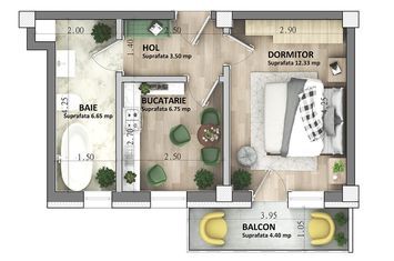 Garsonieră de vanzare CUG - Iasi anunturi imobiliare Iasi