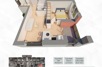 Apartament 2 camere, etaj 2, bloc R39, Ared City Arad anunturi imobiliare Arad