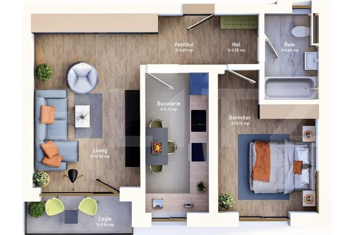 Apartament 2 camere de vanzare MEHALA - Timis anunturi imobiliare Timis