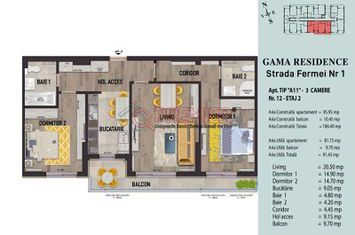 Bloc finalizat - Soseaua Oltenitei - 3 camere - 92 mp anunturi imobiliare Bucuresti