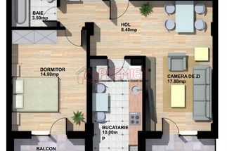 Apartament 2 camere 63 mp