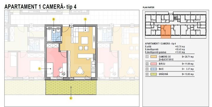 Apartament 2 camere de vanzare BISTRITA - Bistrita-Nasaud anunturi imobiliare Bistrita-Nasaud