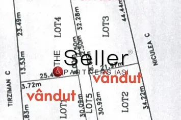 Ultima parcelă din 4. Teren intravilan 1000 mp. anunturi imobiliare Iasi