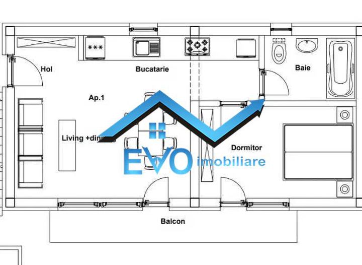 Apartament 2 camere de vanzare REDIU - Iasi anunturi imobiliare Iasi