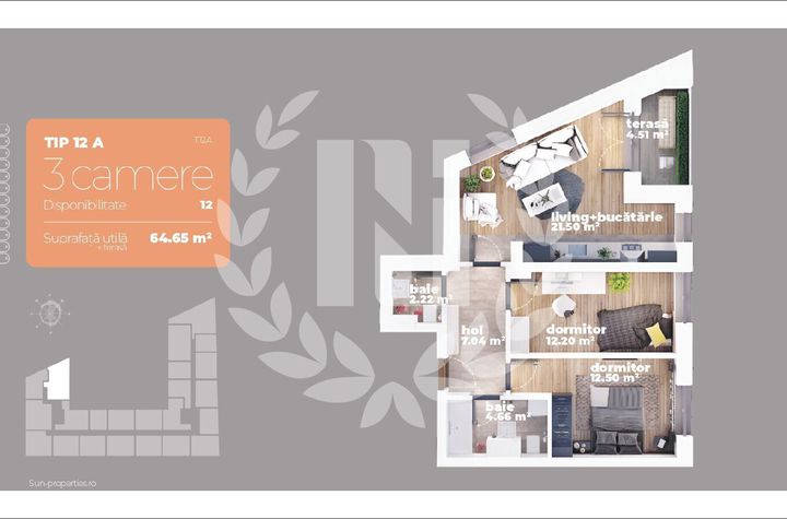 Apartament 3 camere Titan anunturi imobiliare Bucuresti