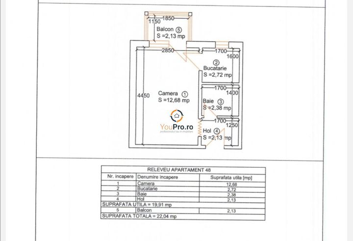 Garsonieră de vanzare BUZIASULUI - Timis anunturi imobiliare Timis