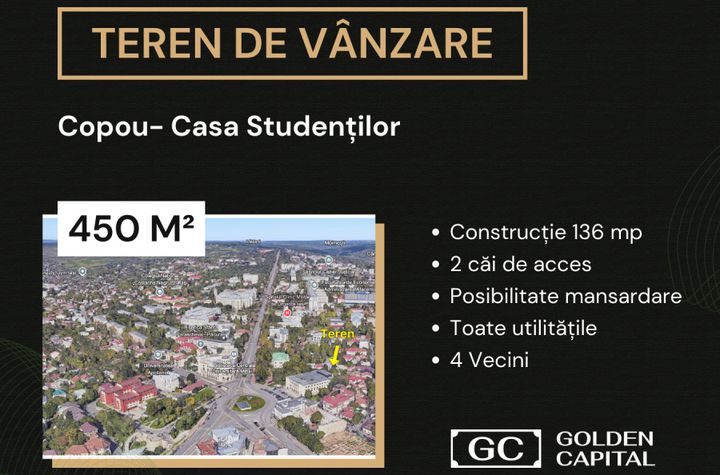 Teren de vanzare IASI - Iasi anunturi imobiliare Iasi