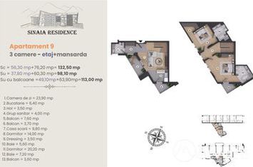 Apartament 3 camere de vanzare SINAIA - Prahova anunturi imobiliare Prahova
