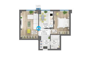 Apartament 2 camere de vanzare FRUMOASA - Iasi anunturi imobiliare Iasi