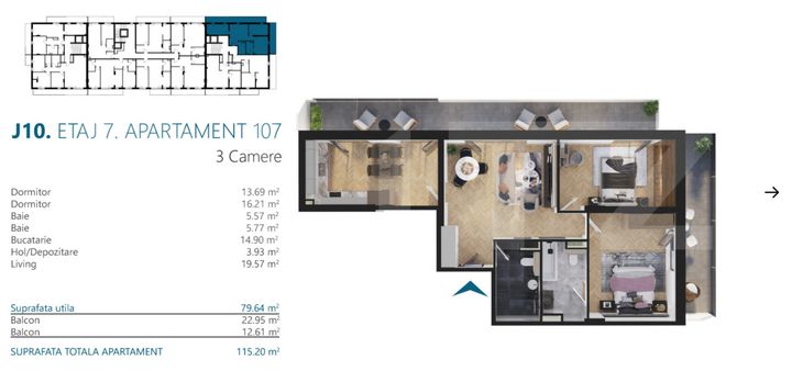 Apartament 4 camere de vanzare CLUJ-NAPOCA - Cluj anunturi imobiliare Cluj