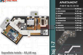 Z PARK - Metalurgiei - Parcul Arghezi - 3 camere - 83,68 mp anunturi imobiliare Bucuresti