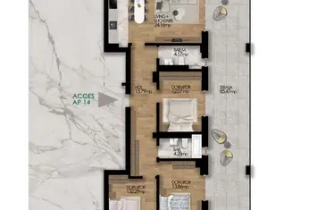 Apartament 4 camere Sos. Oltenitei, nr. 13C - Gama Residence anunturi imobiliare Bucuresti