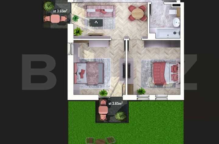 Apartament 3 camere de vanzare APAHIDA - Cluj anunturi imobiliare Cluj