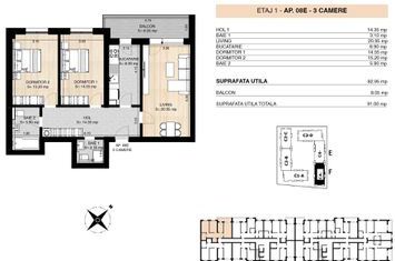 ROND OMV PIPERA - MILUNA RESIDENCE - APARTAMENT 3 CAMERE anunturi imobiliare Bucuresti