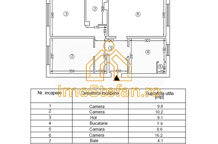 Apartament 3 camere de vanzare POARTA 6 - Constanta anunturi imobiliare Constanta
