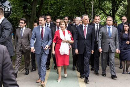 Primarul Robert Sorin Negoiţă şi Excelența Sa Domnul Aníbal Cavaco Silva, Președintele Republicii Portugheze, au vizitat şantierul unui centru comercial din Sectorul 3