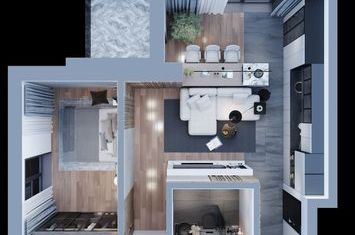 APARTAMENT CU 2 CAMERE, OPEN SPACE, PODUL DE FIER, ROSETTI anunturi imobiliare Iasi