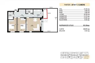 Apartament 3 camere de vânzare Bucuresti - Pipera