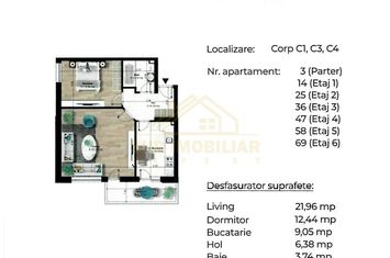 APARTAMENT 2 CAMERE-ZONA NOUA METROU BERCENI anunturi imobiliare Bucuresti