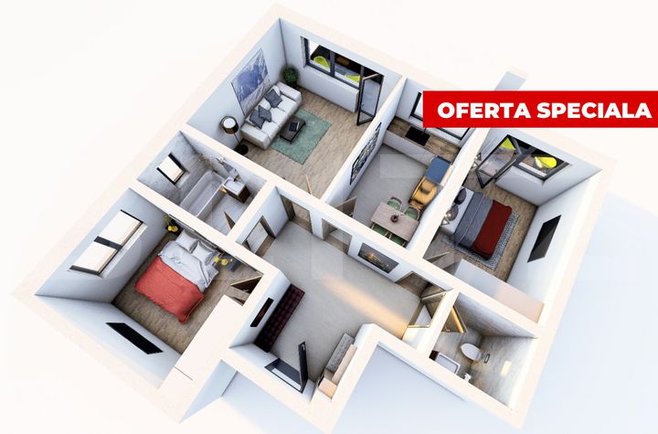Apartament 3 camere de vanzare SANPETRU - Brasov anunturi imobiliare Brasov