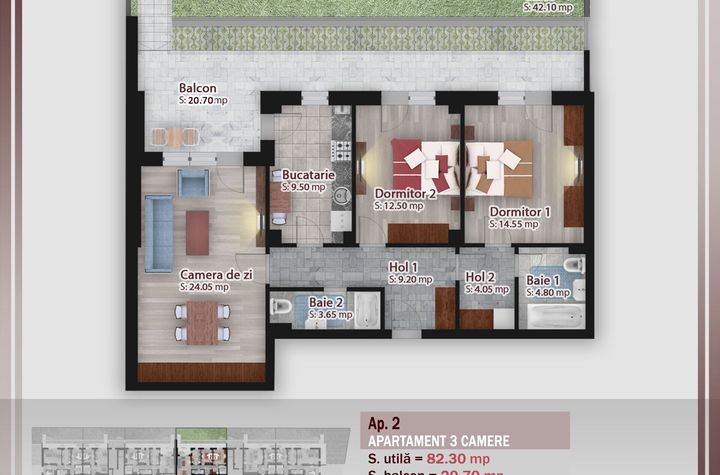 3 Camere spațioase – Confort / Pallady 1 Decembrie anunturi imobiliare Bucuresti