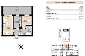 ROND OMV PIPERA - MILUNA RESIDENCE - APARTAMENT 2 CAMERE CU TERASA anunturi imobiliare Bucuresti