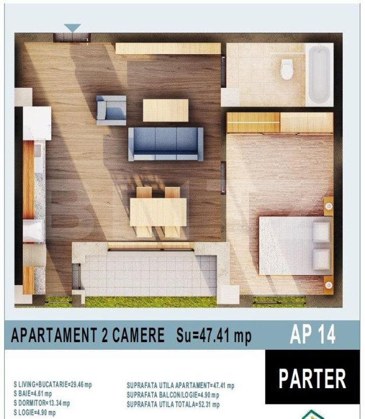 Apartament 2 camere de vanzare BISTRITA - Bistrita-Nasaud anunturi imobiliare Bistrita-Nasaud
