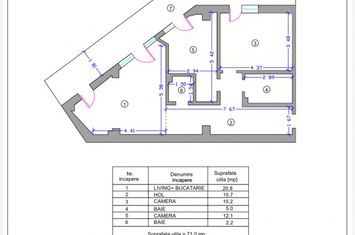 Apartament 3 camere de vanzare TOMIS PLUS - Constanta anunturi imobiliare Constanta