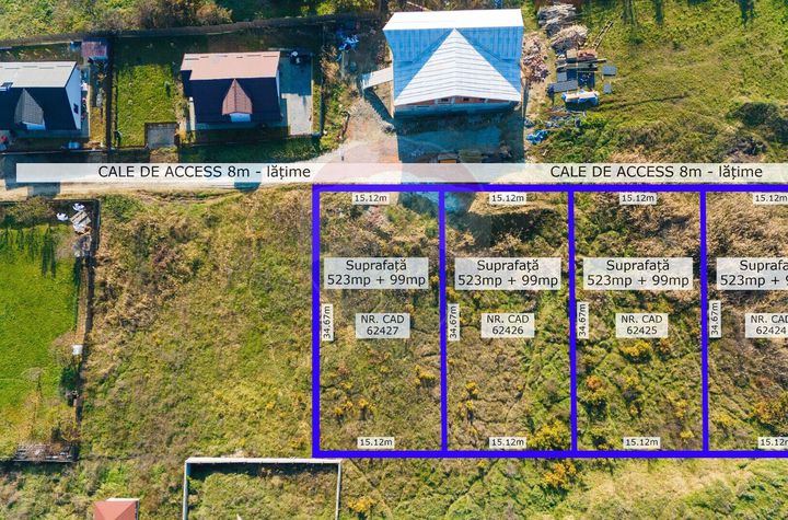 Teren intravilan de Vânzare 622mp Barnova Str. Gutuiului - Comision 0% anunturi imobiliare Iasi