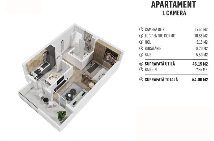 Garsonieră de vanzare BISTRITA - Bistrita-Nasaud anunturi imobiliare Bistrita-Nasaud