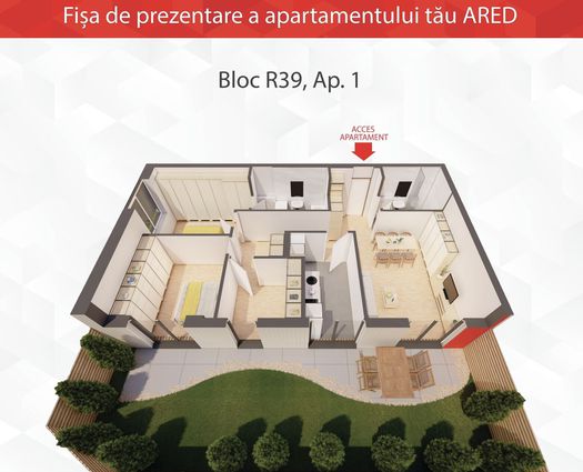Apartament 4 camere UTA, 87 mp