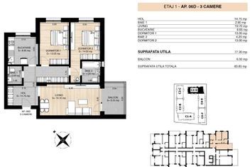 ROND OMV PIPERA - MILUNA RESIDENCE - APARTAMENT 3 CAMERE anunturi imobiliare Bucuresti