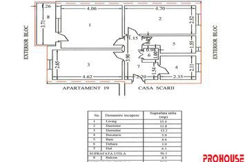 Apartament 3 camere de vanzare CENTRAL - Bacau anunturi imobiliare Bacau