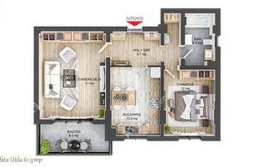 Apartament 2 camere de vanzare RAHOVEI - Sibiu anunturi imobiliare Sibiu