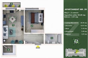 Apartament 2 camere de vanzare SANPETRU - Brasov anunturi imobiliare Brasov