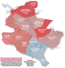 Dinamica seismică a Bucureştiului: Nordul, cel mai vulnerabil